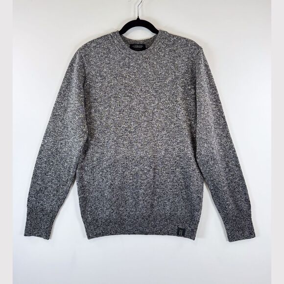Scotch Soda Mens Sweater Gray Crewneck Knit Wool Blend Pullover Jumper Medium